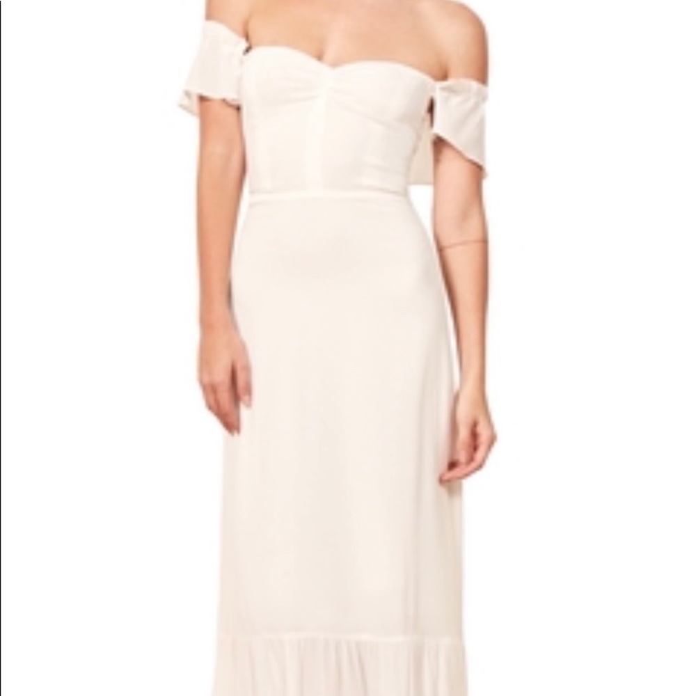 Reformation Butterfly Dress White